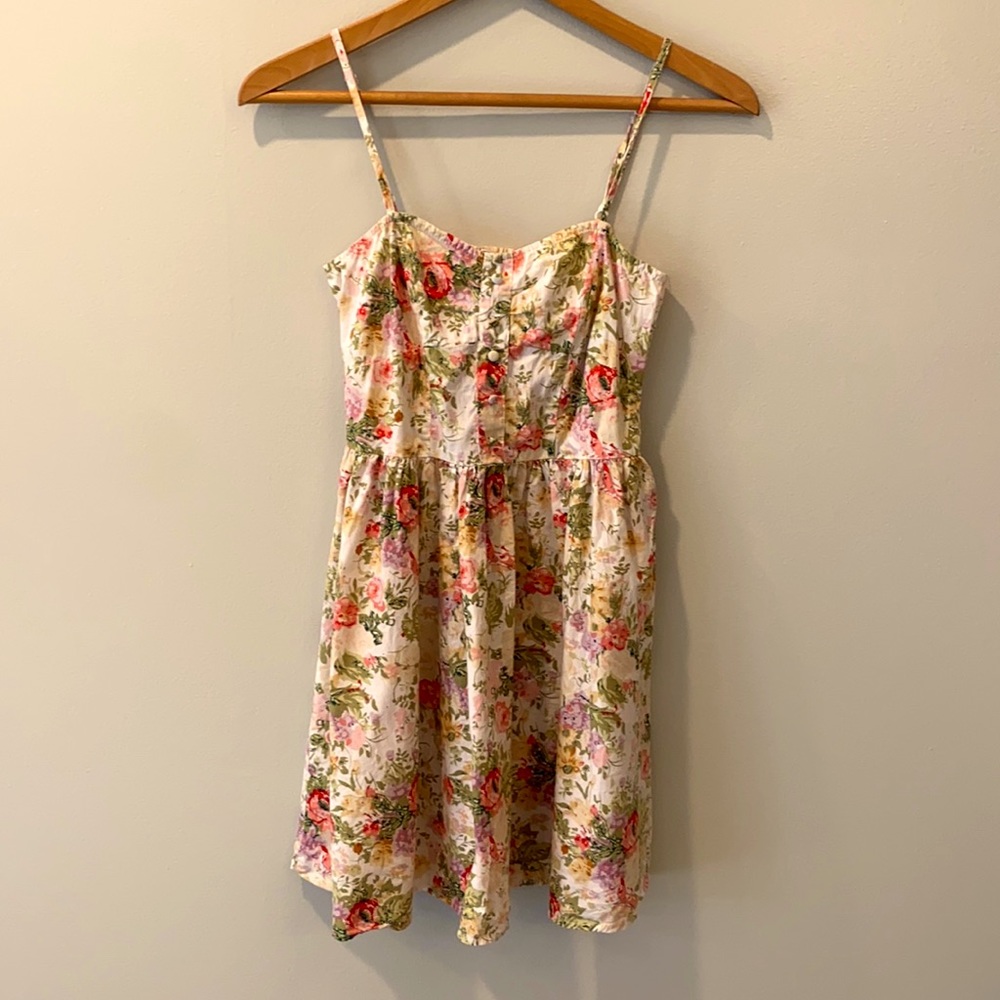 Cotton On Cottagecore Floral Sundress- Spaghetti Strap Sweetheart Neckline Dress